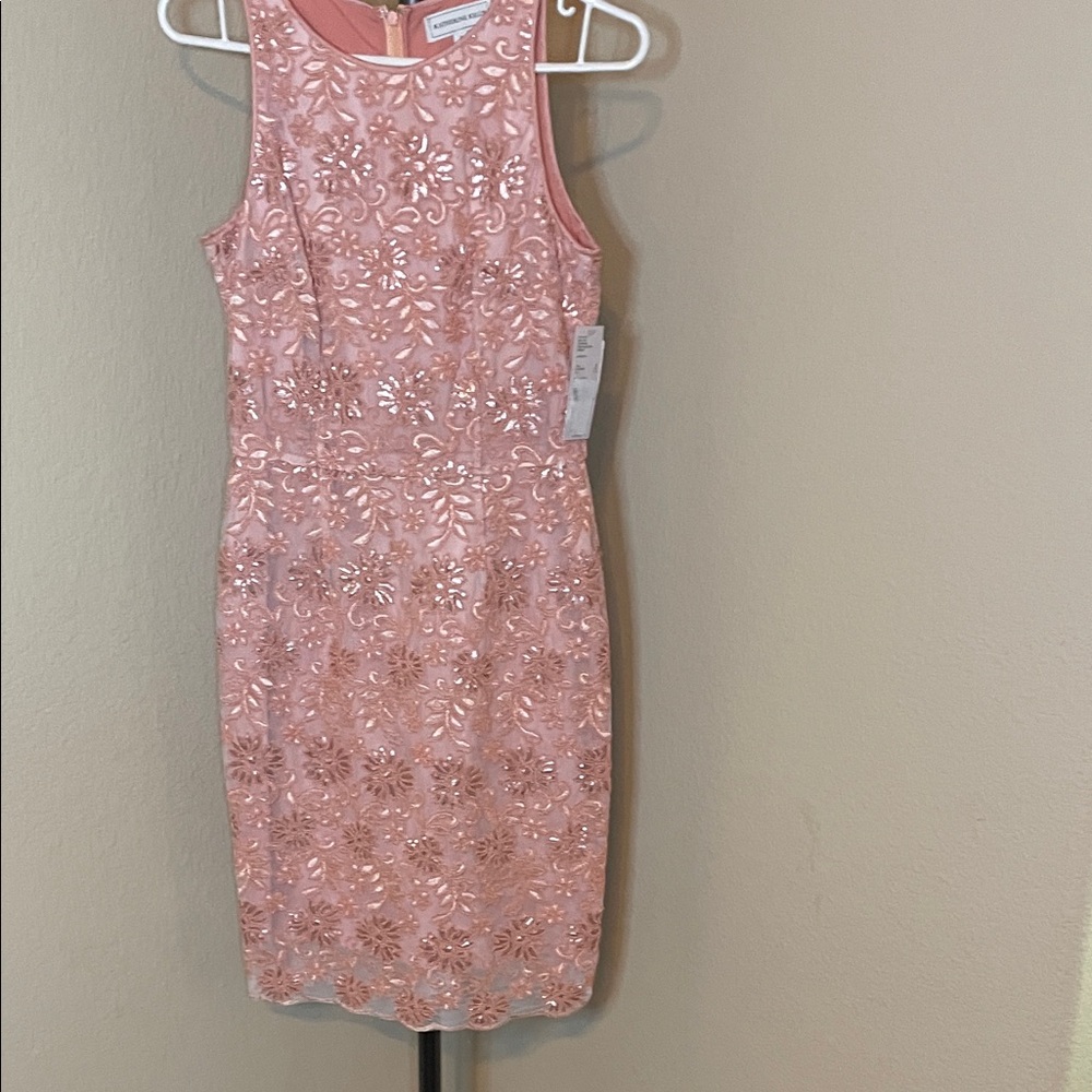 Calvin Klein Pink Floral Mini Dress